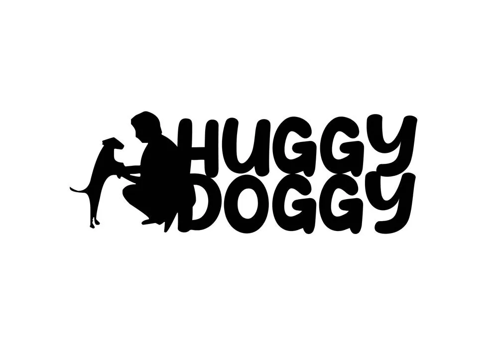 Logo marki HUGGY DOGGY polskiego producenta akcesoriów dla psów